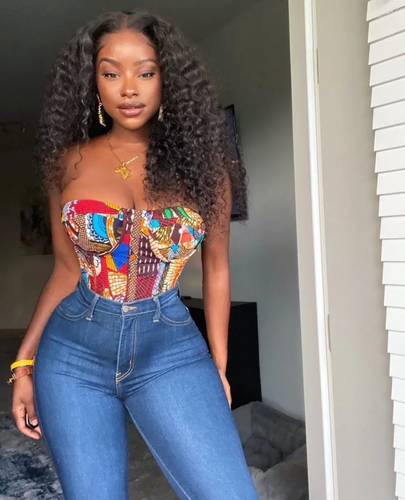 Ankara Print Corset tops 