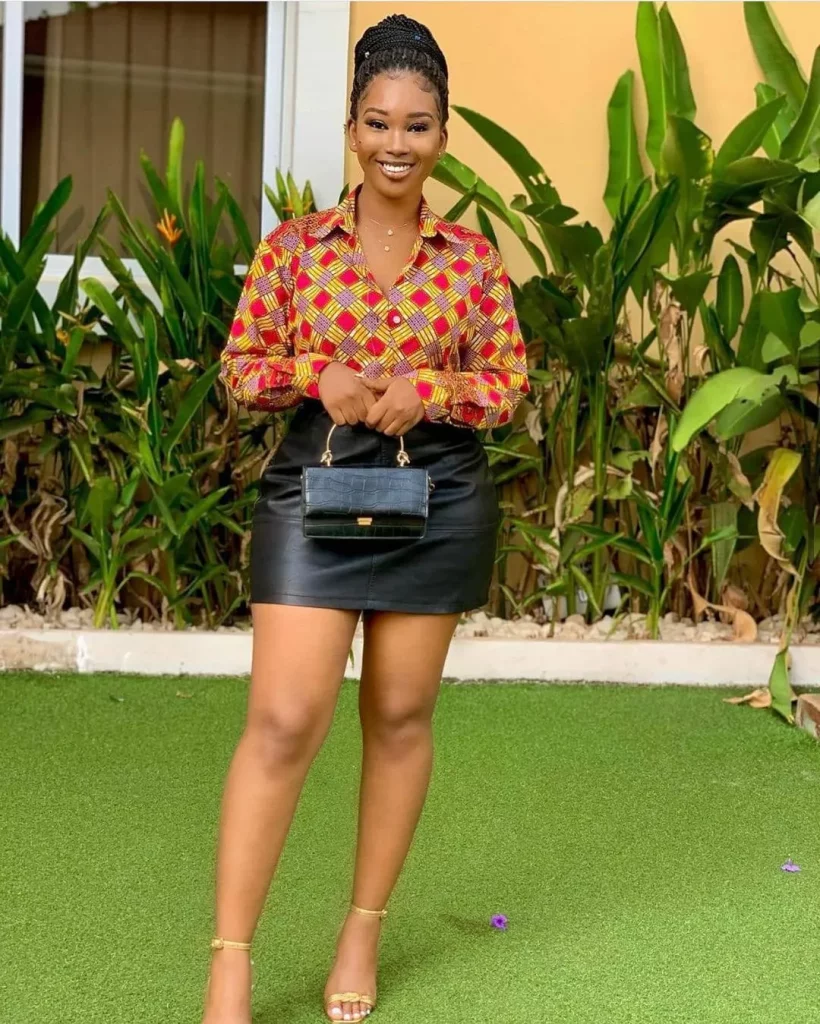Casual Ankara tops for ladies