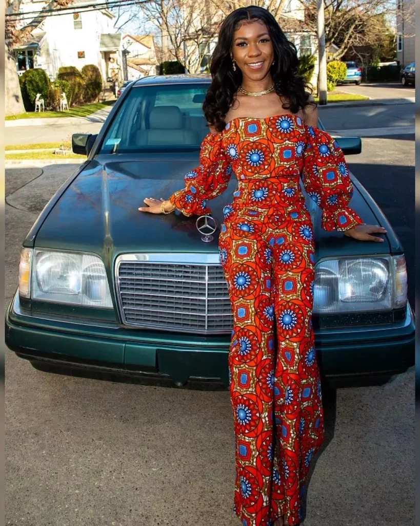 Ankara crop top and palazzo trouser