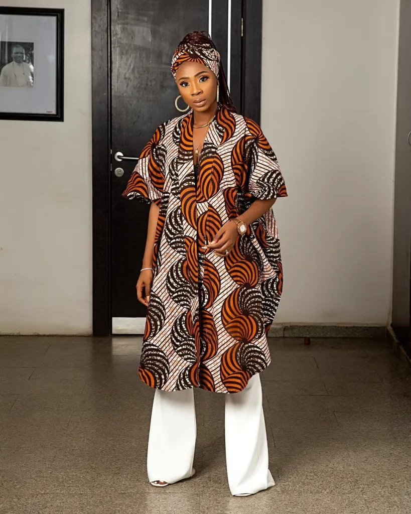 
Ankara Dresses For Ladies (Kimono Ankara Jackets)