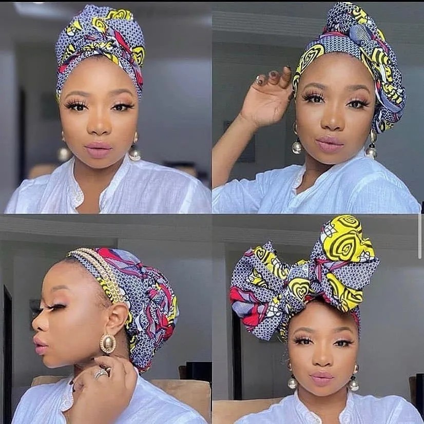 LEMON ANKARA HEADWRAPS .
