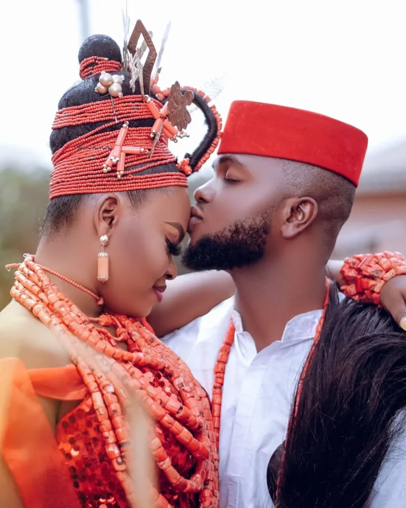 Agbor traditional wedding attire