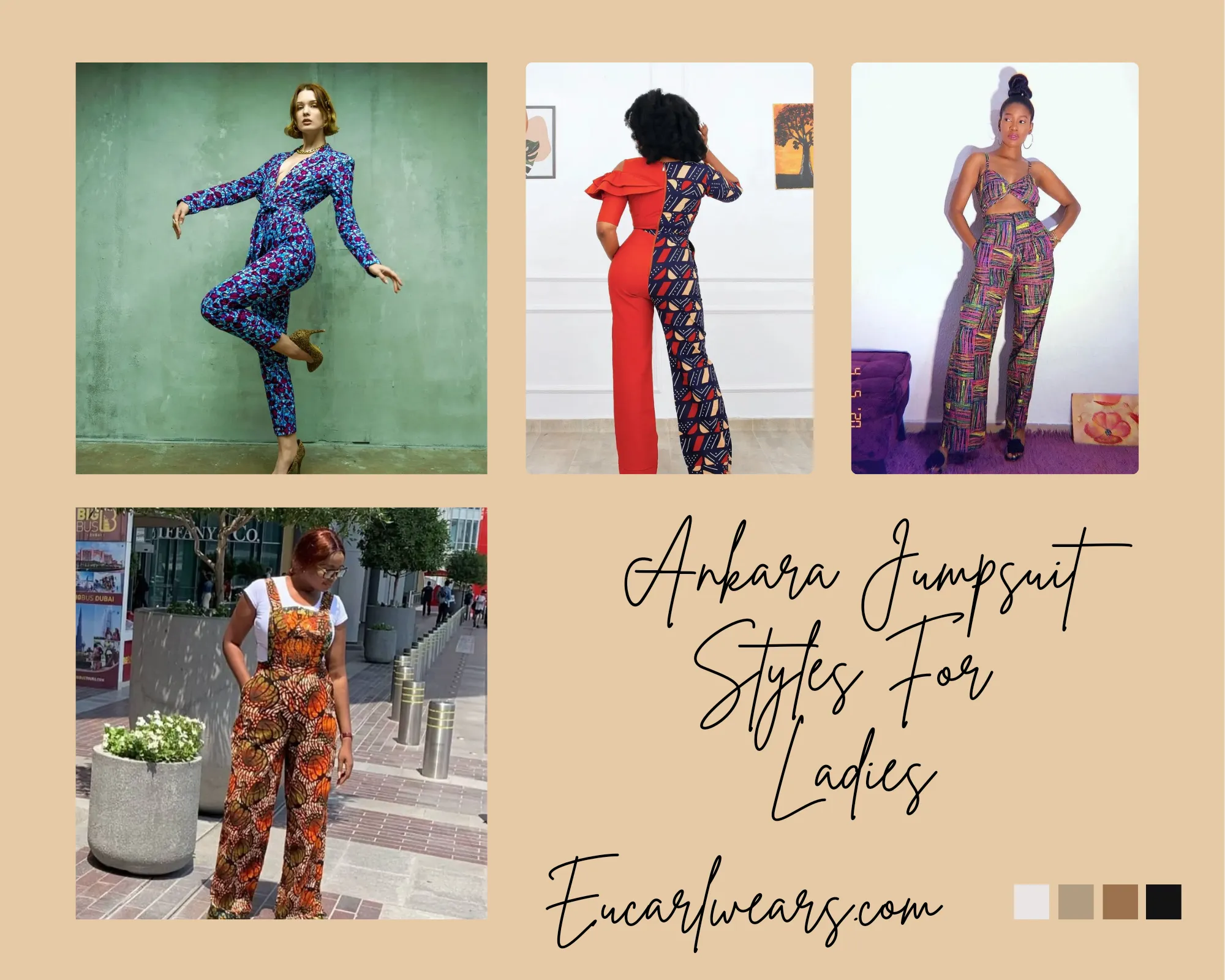 Ankara Jumpsuit Styles For Ladies