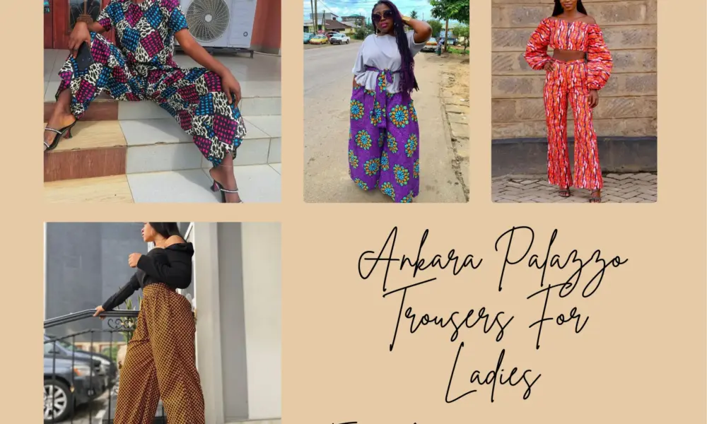 Latest Ankara Palazzo Trousers For Ladies