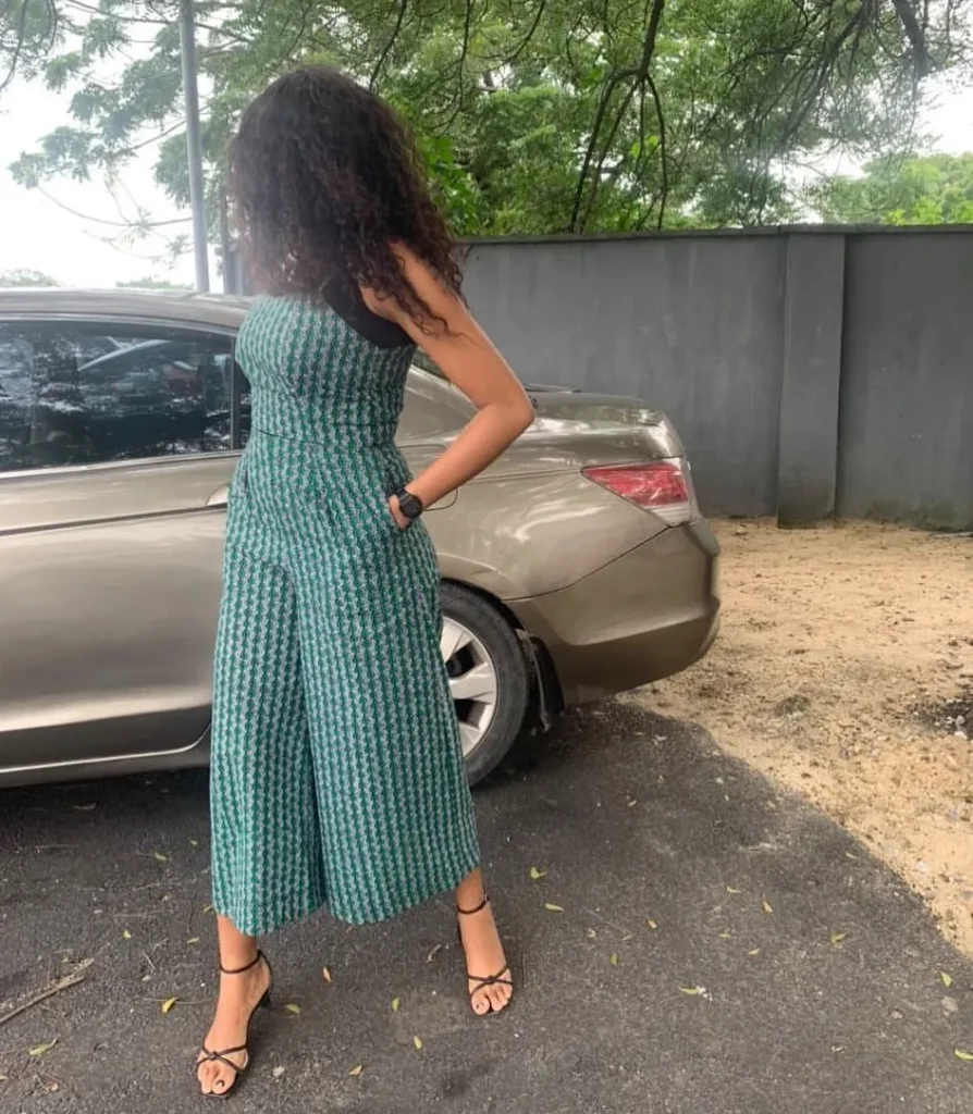 Ankara three quarter jumpsuit