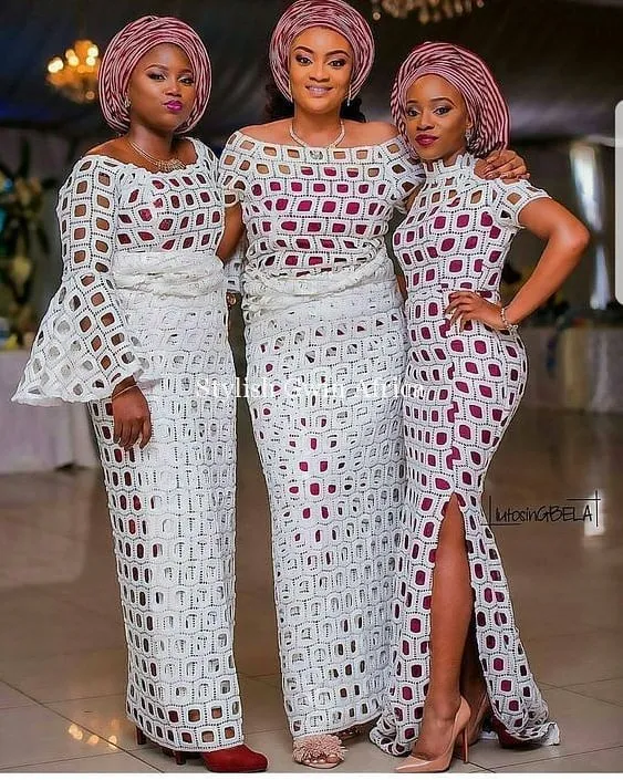 Latest cord lace styles