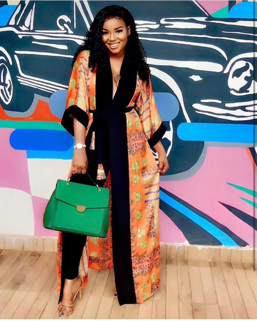 Ankara kimono jacket and trouser