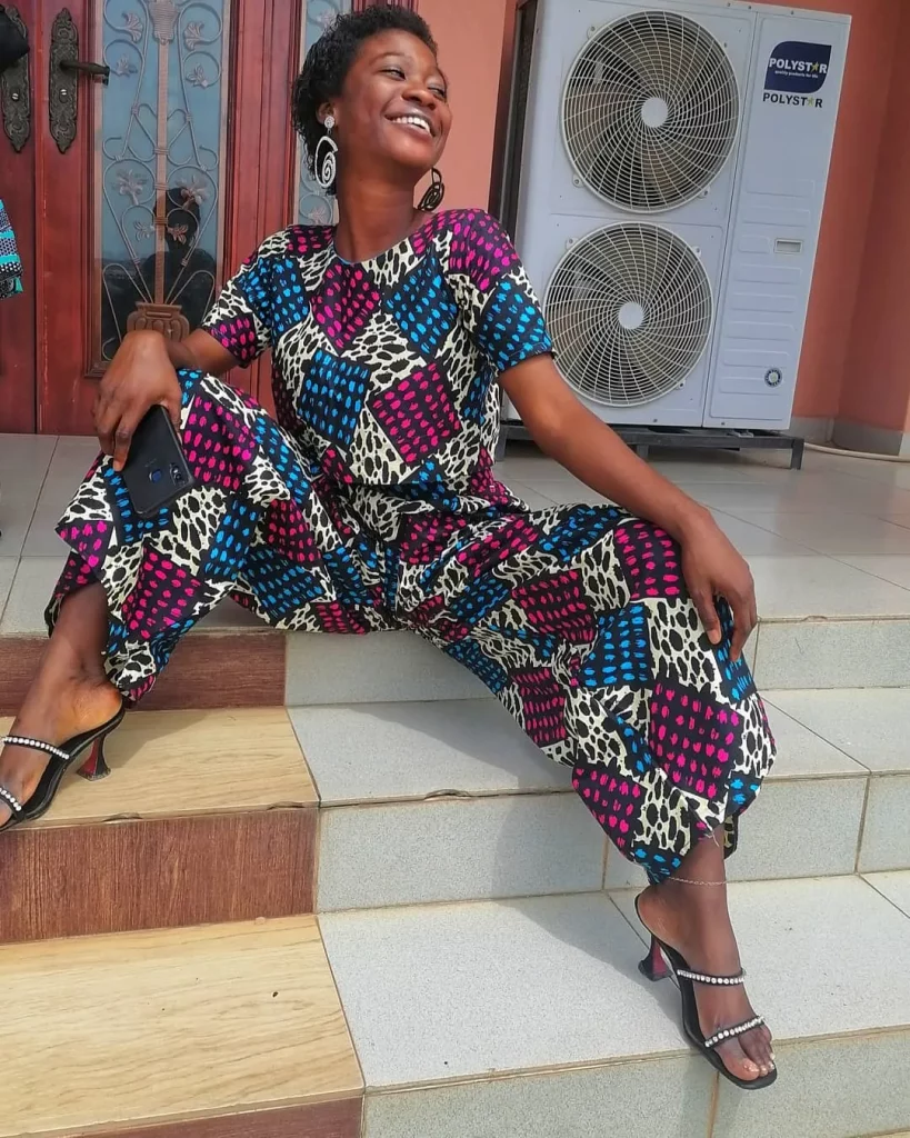 ankara palazzo trousers and crop tops Ankara high-waist trousers