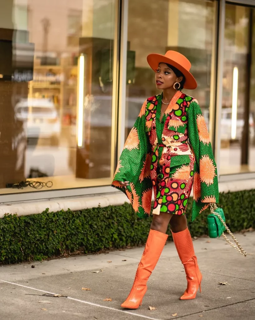 
Fully-lined Ankara Kimono Jacket 