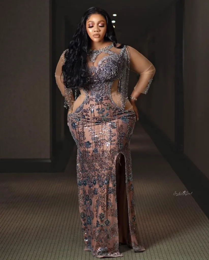 plus size nigerian lace styles