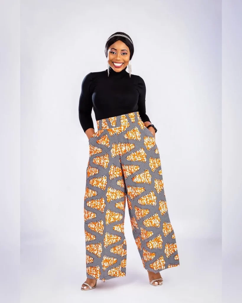ankara palazzo pants for ladies Ankara palazzo pants