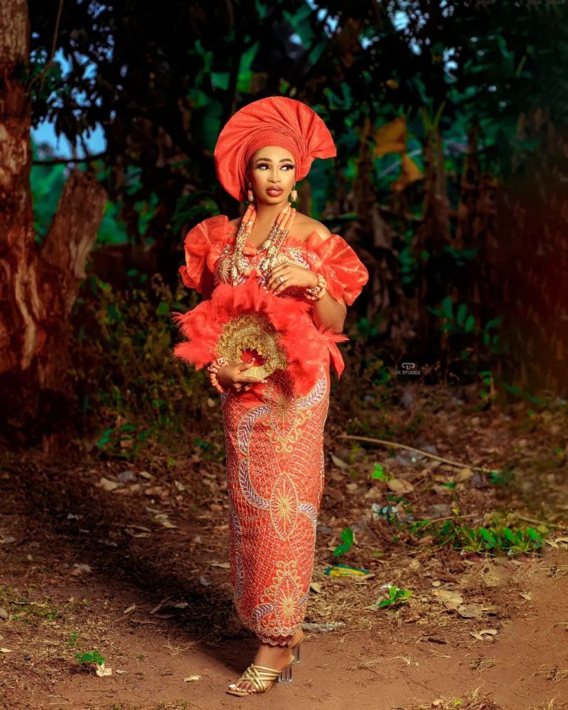 Traditionalarriage attire in Agbor land
