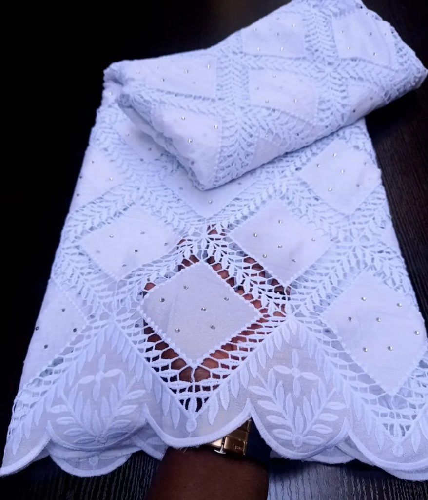 Plain White cord lace Styles