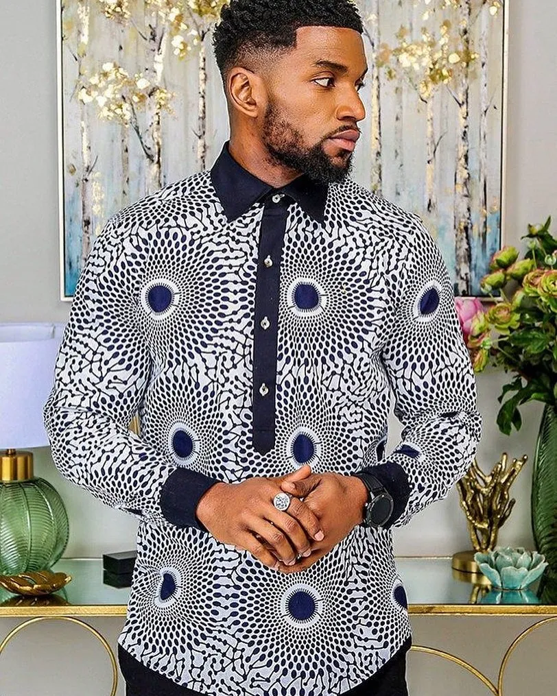 Dashiki Ankara Men's POLO Shirt