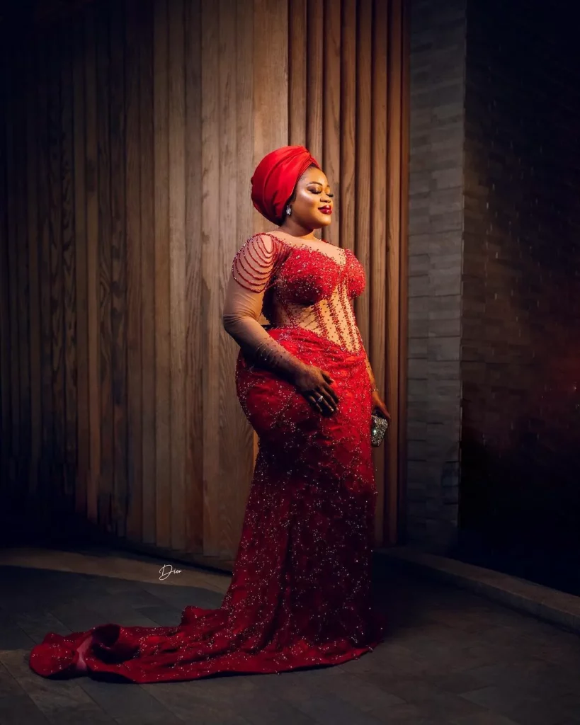 plus size lace gown styles
