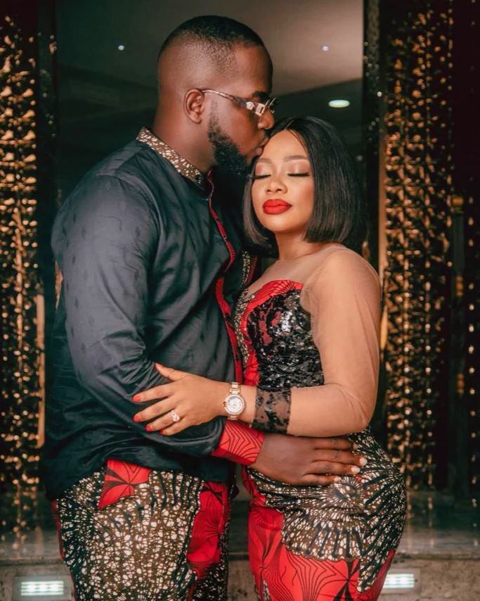 Plain and pattern Ankara styles for couples