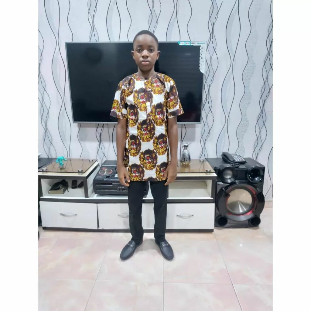 Isiagu traditional attire for children