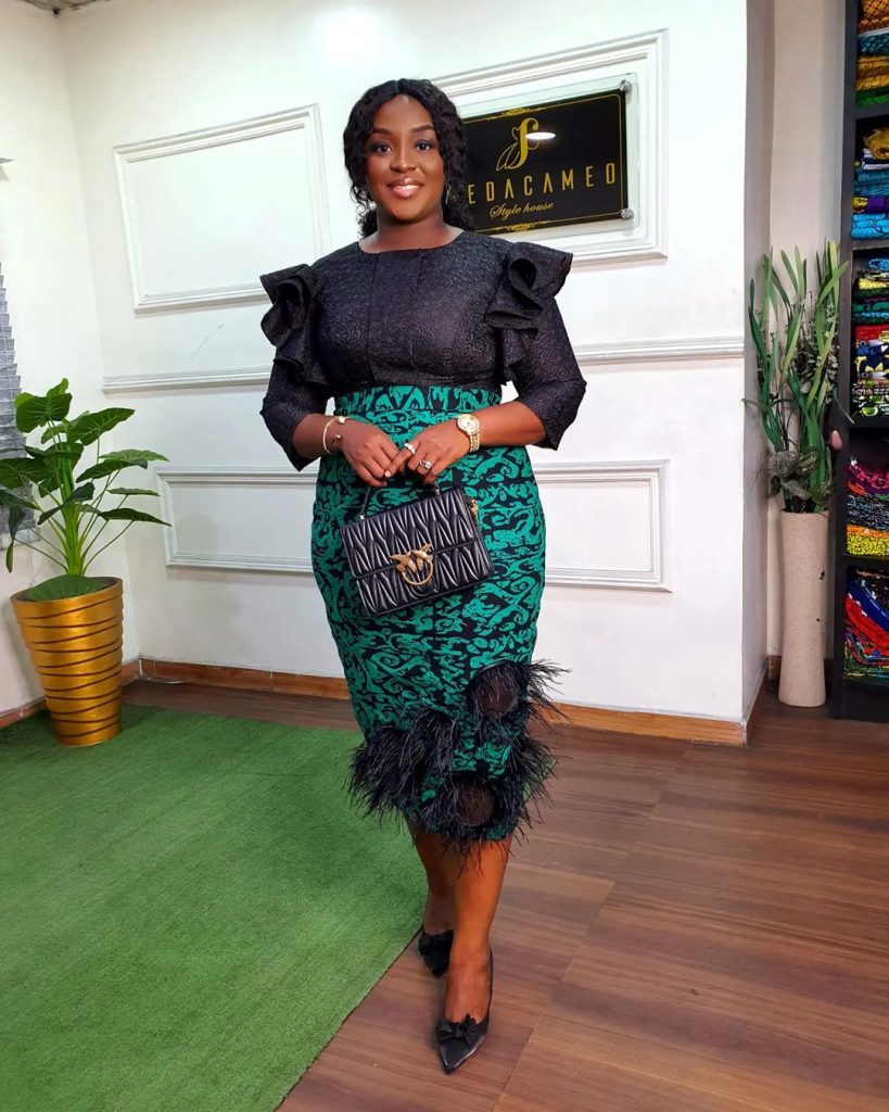 
Ankara and dry lace plain and pattern 