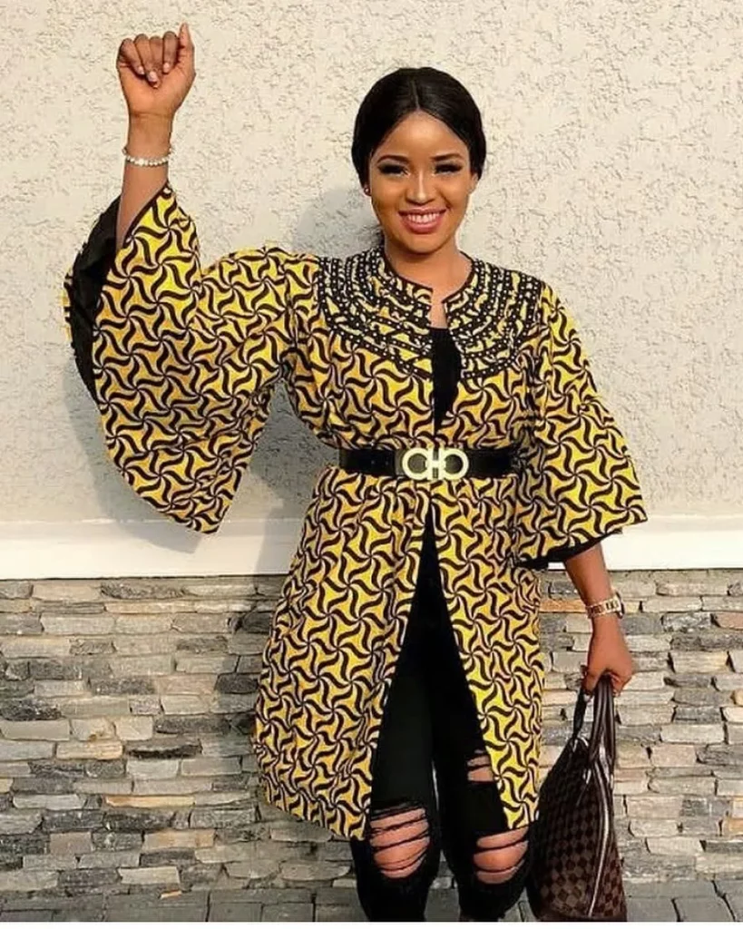 IMAGES: Best Ankara Kimono Jacket Styles That You Should See