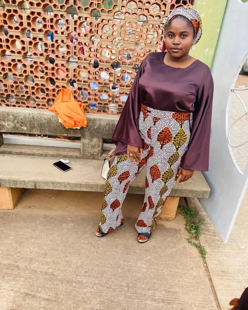 ankara palazzo trousers for plus size Chiffon Palazzo Trousers and Tops