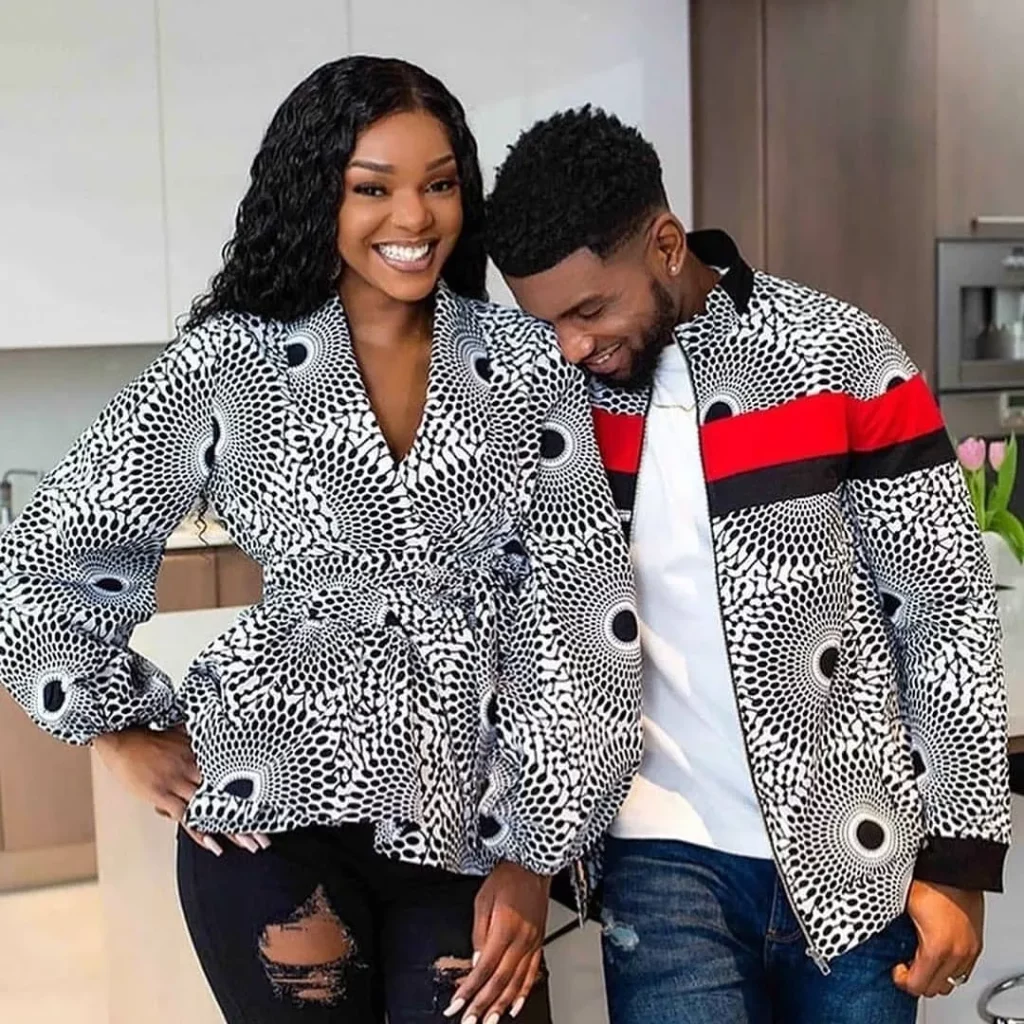 Cute couple in Trendy Ankara style 