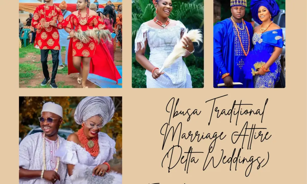 Ibusa traditional wedding attire