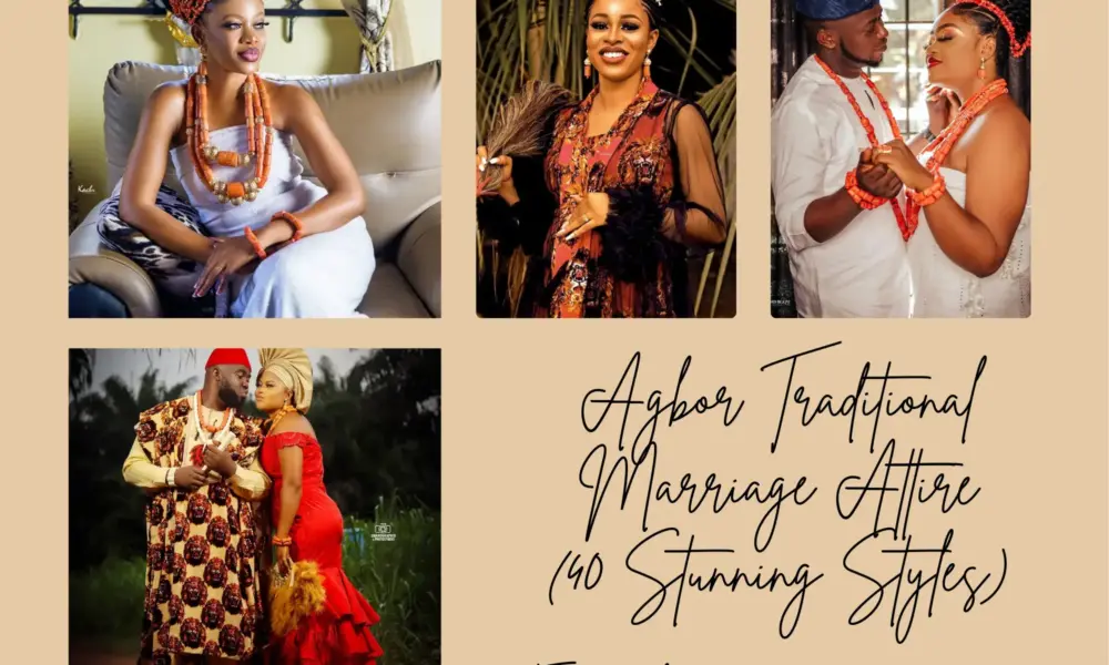Agbor traditional wedding attire