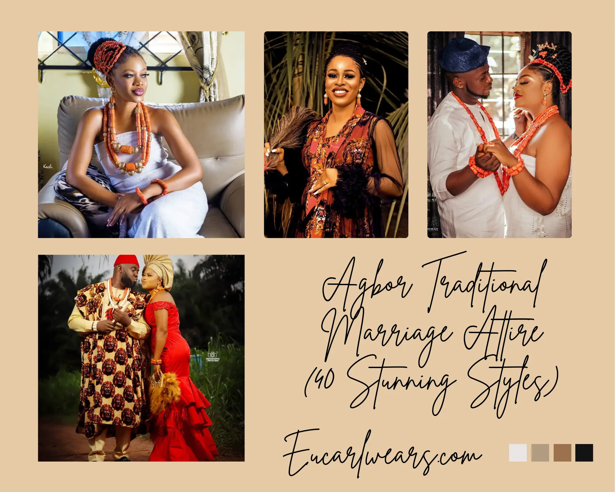 Agbor traditional wedding attire