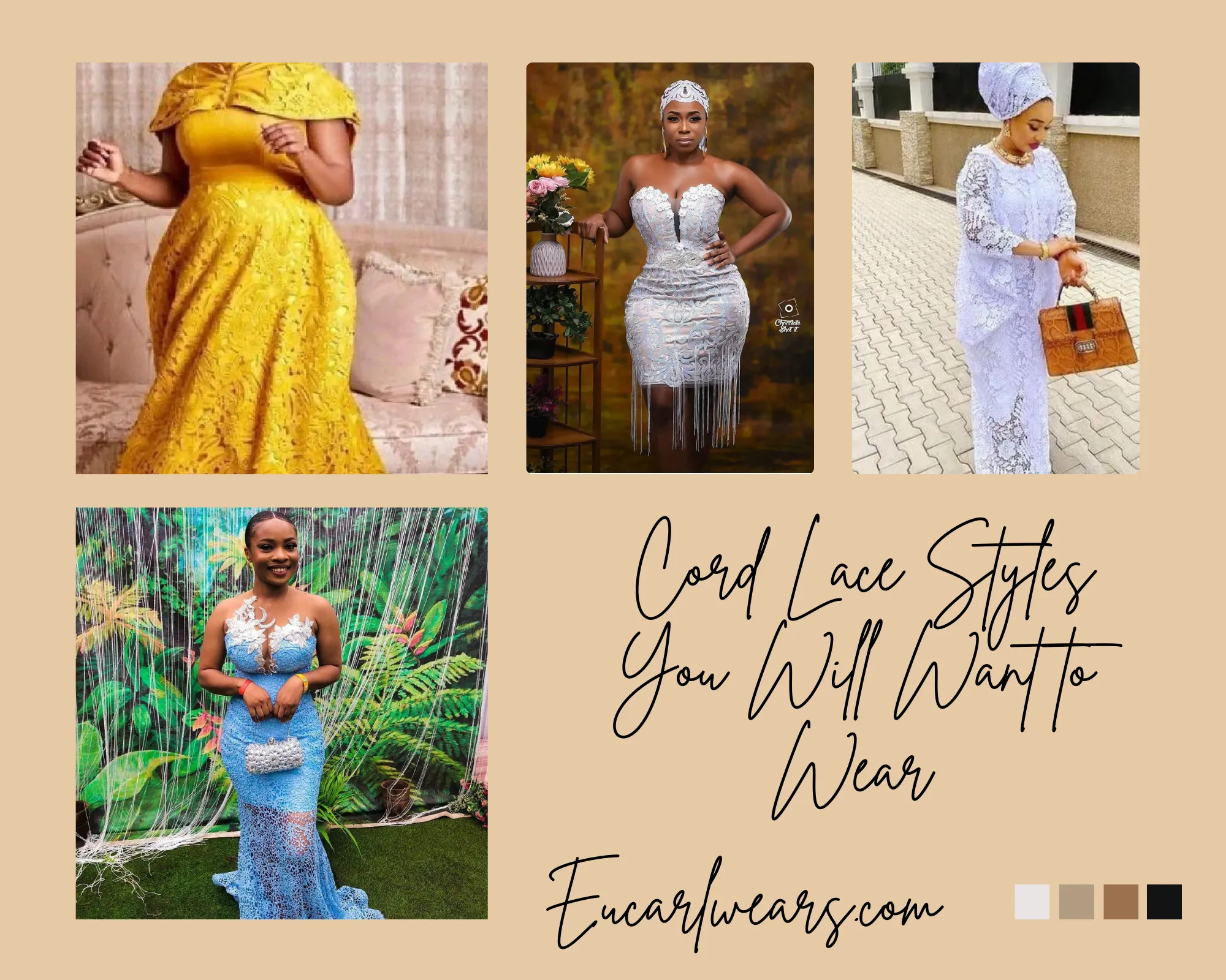 Cord lace outfits