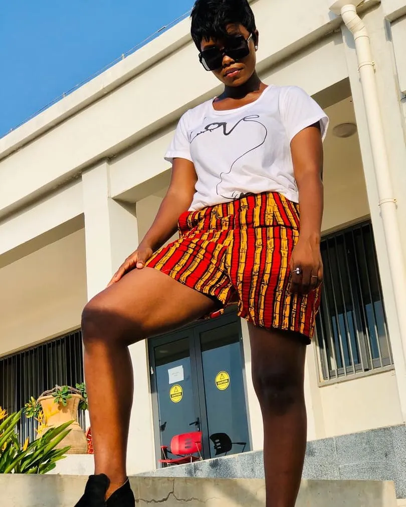 Female Ankara Shorts styles