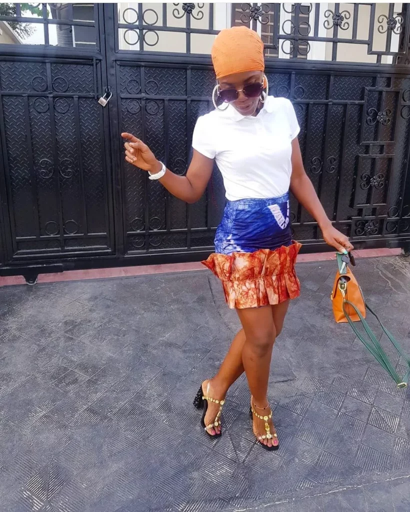 Short printed Skirt
