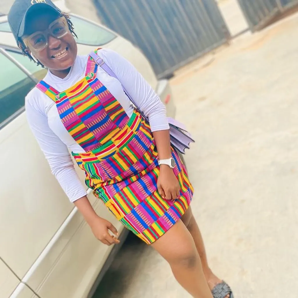 
How to Rock Out In Ankara Dungarees 