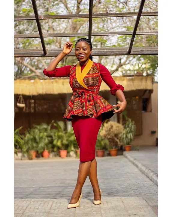 Plain and pattern ankara skirts for ladies