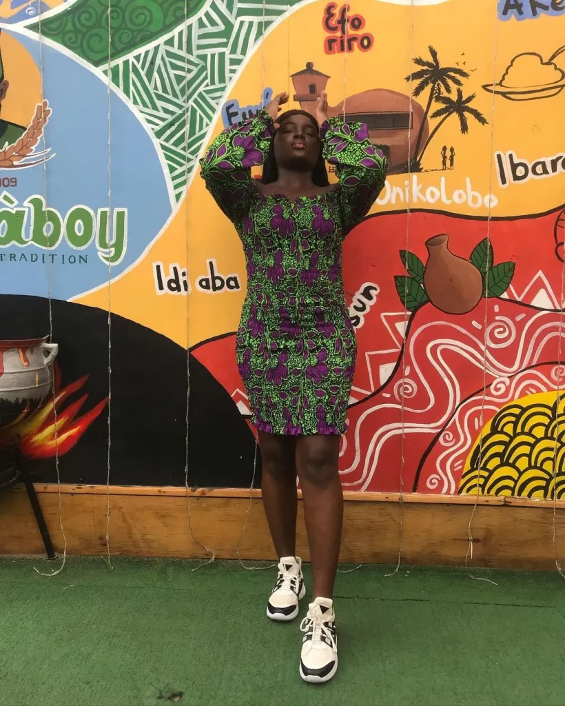 pencil elastic ankara dress