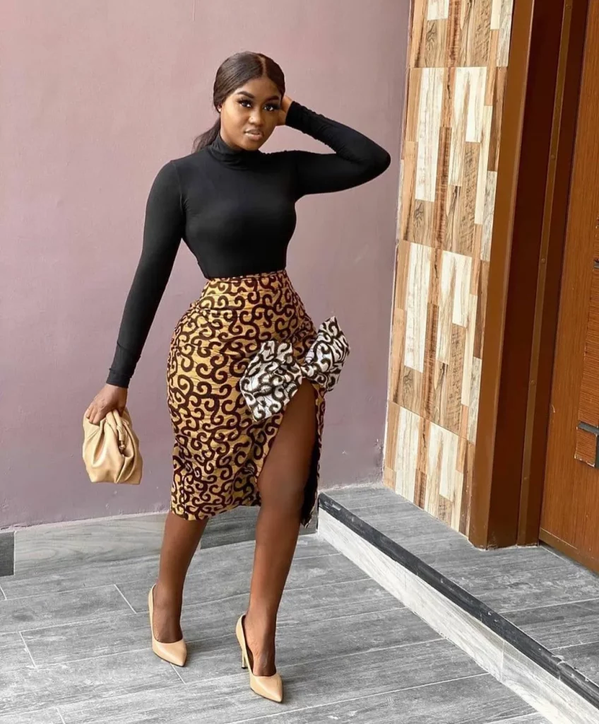 Statement African wax skirts