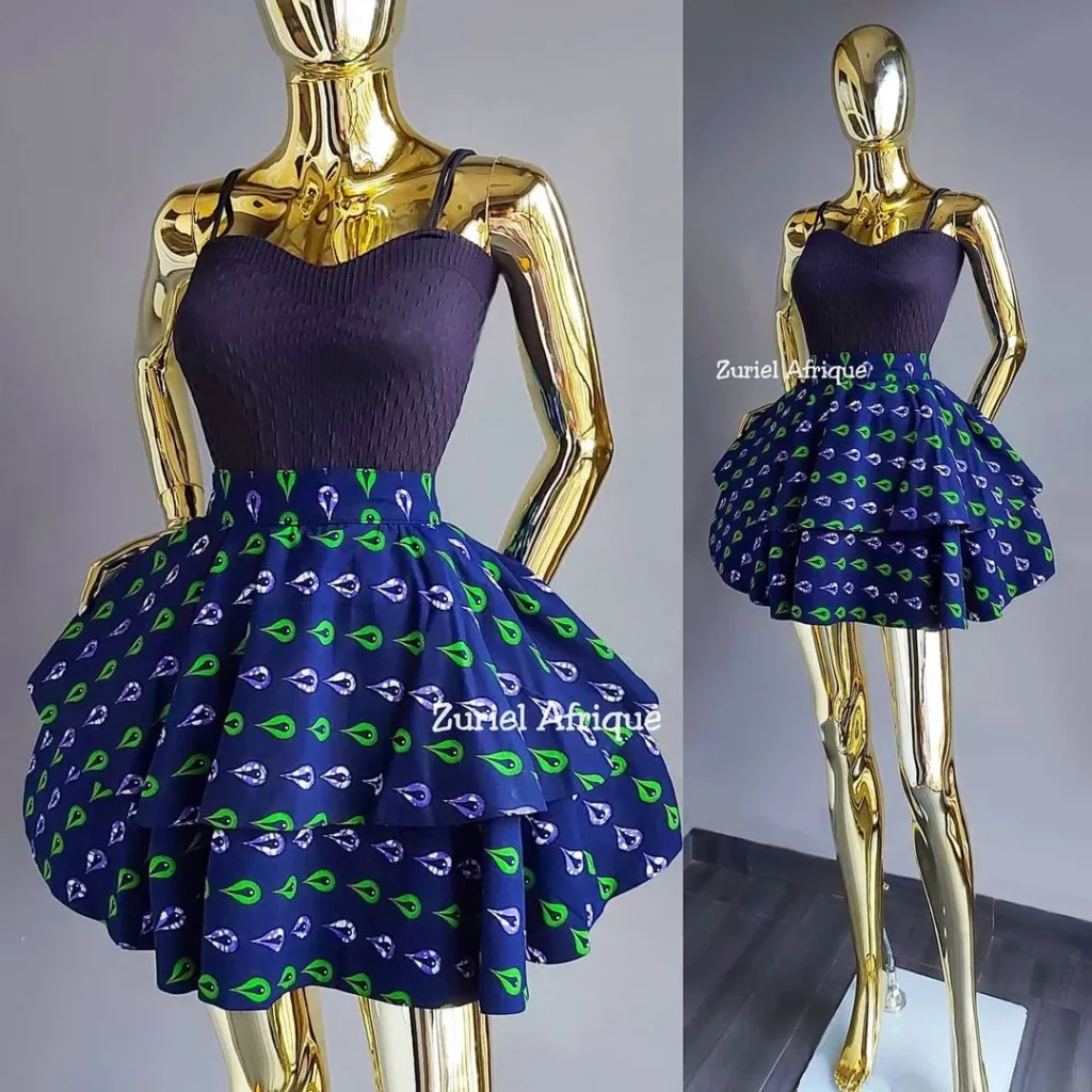 African Print layered Skirts
Printed in vivid and bold colours with hand-painted designs