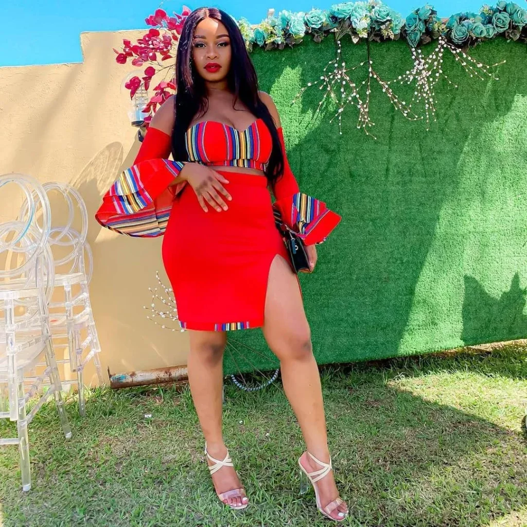 Red Venda Traditional Attire
