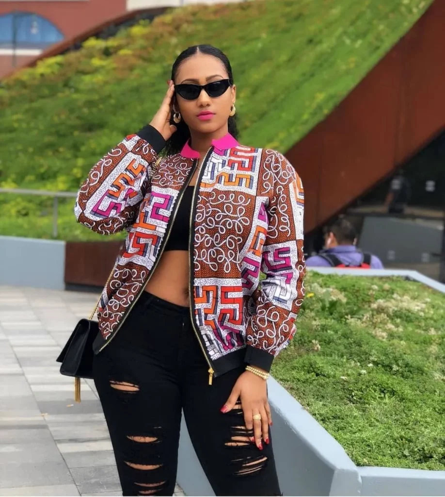 Latest Ankara Bomber Jacket Styles for Ladies