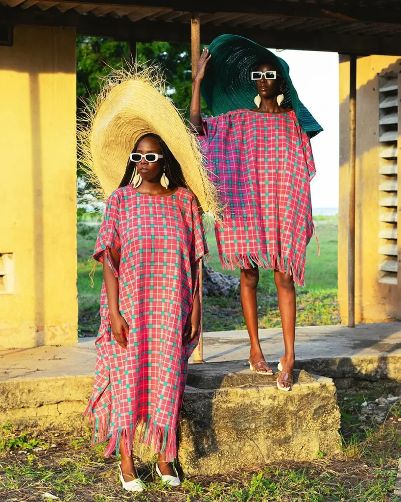 African Kikoy short dress
