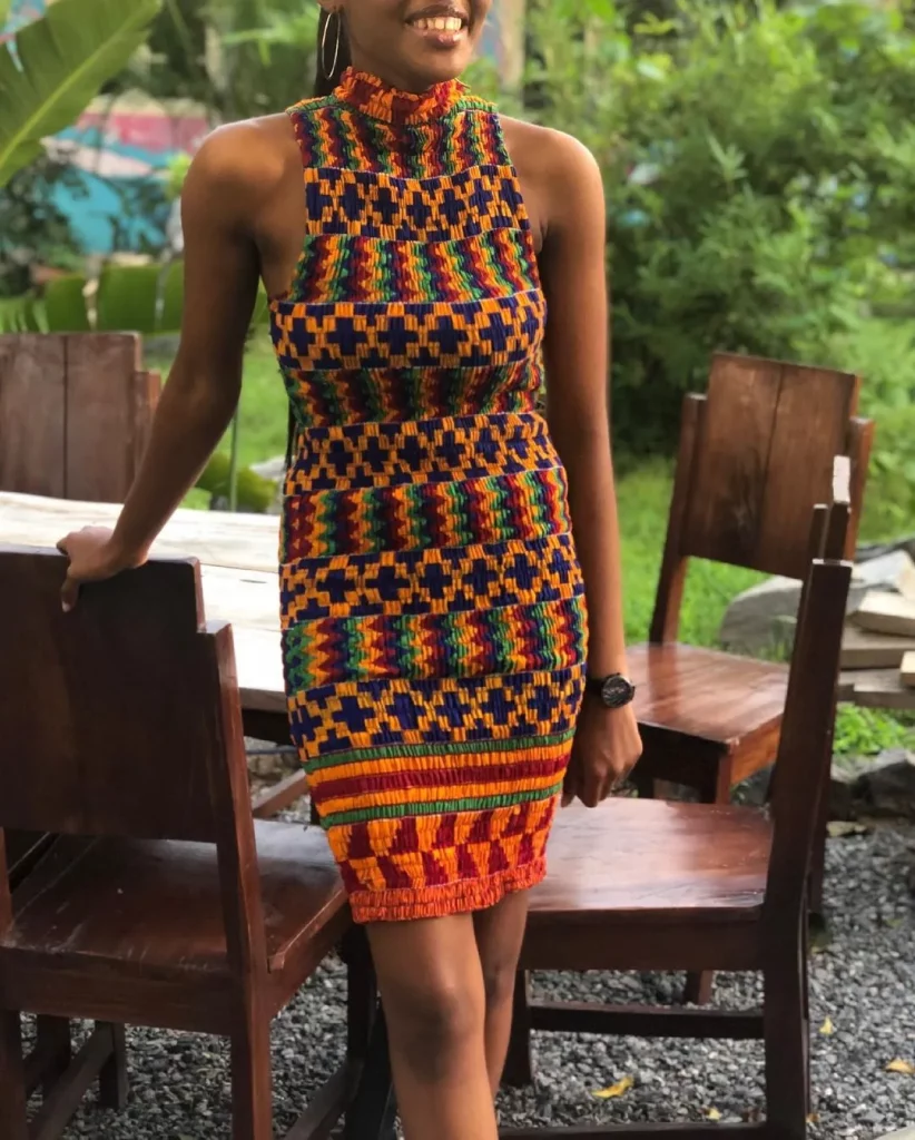 Ankara Smocked Dress