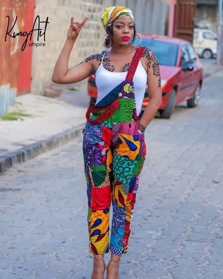 Ankara dungarees styles