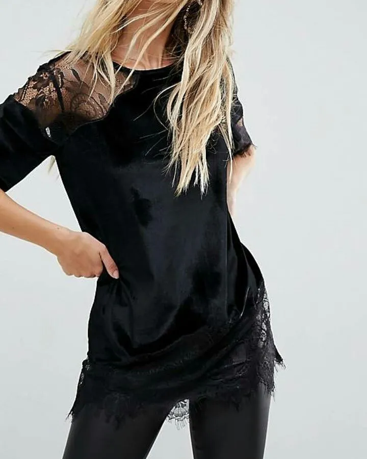 Velvet Cashmere Tops for Women