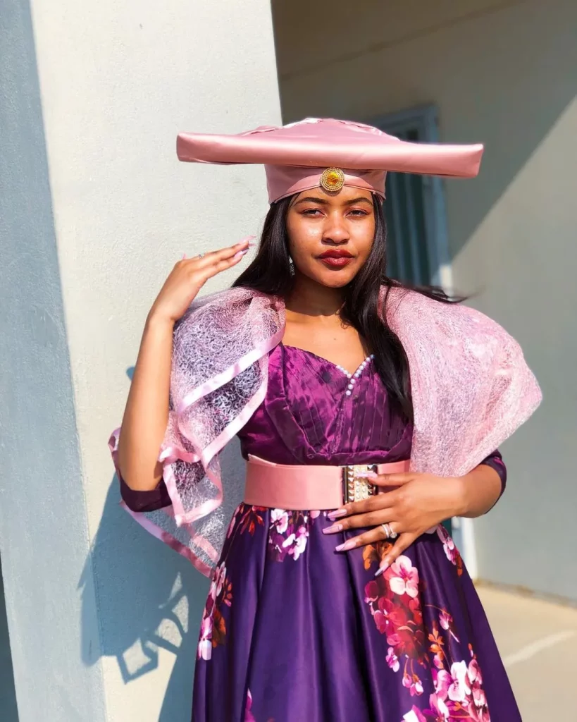 Traditional Herero dress – one of the most elegant female folk gowns in Africa