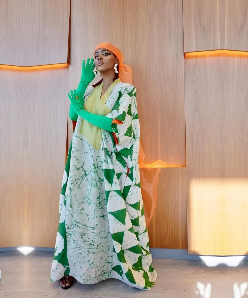 Striped Green Agbada Design