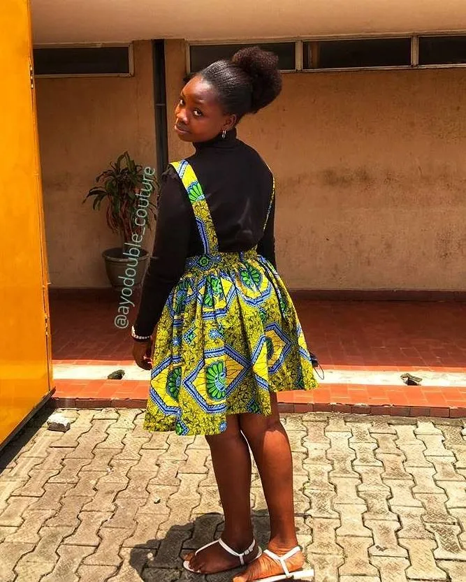 Like denim or chinos dungaree, ankara dungarees are a style statemen