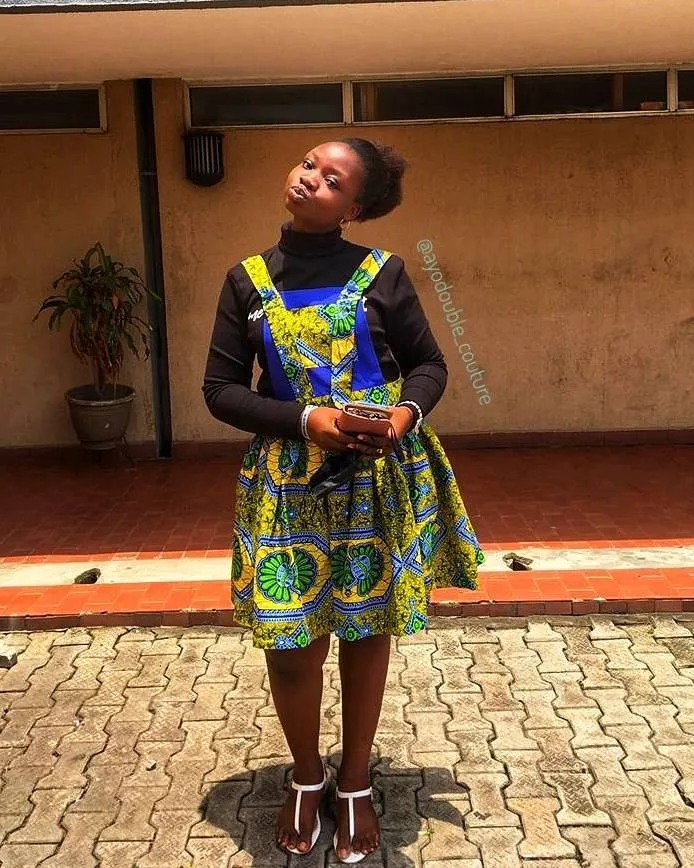 Very Stylish Ankara Dungarees