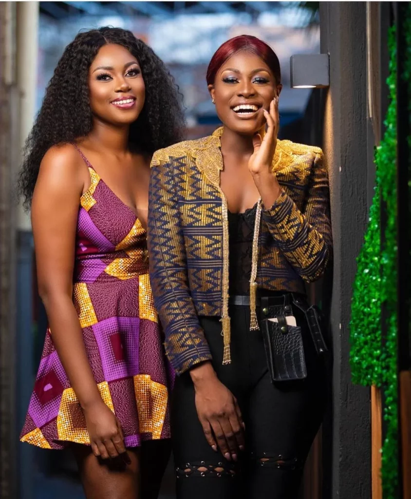 One buttoned Ankara jacket 