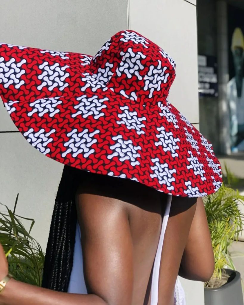 Floral Ladies Hats Ankara Fabric