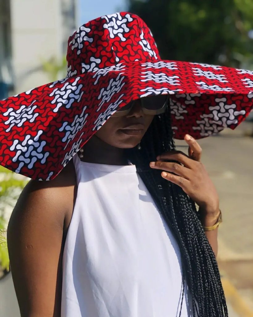 Ankara Oversized Sun Hat / Summer Hat