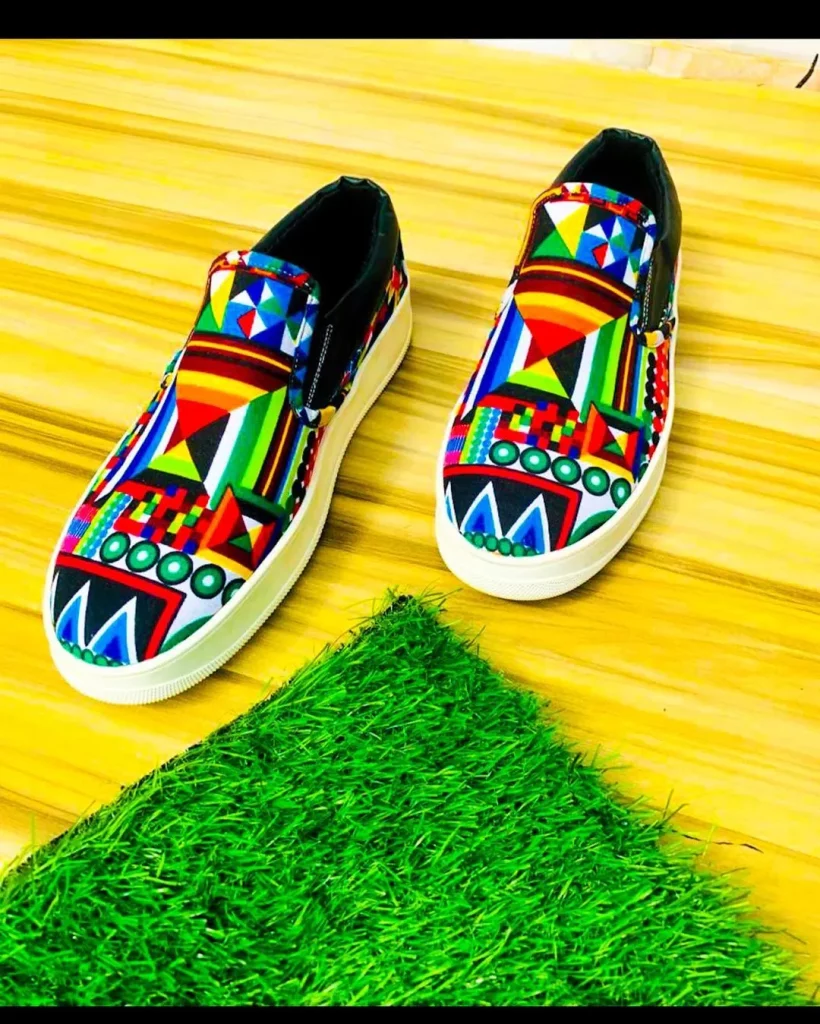 Ankara African Fabric shoes
